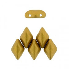 Matubo GemDuo Beads 8x5mm Matte - Metallic antique gold